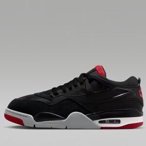 Air‎ Jordan 4 RM Mens Shoes Black Wolf Grey White Varsity Red FQ7939-061 Sz 8